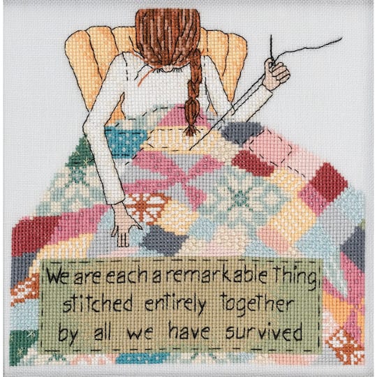 Mill Hill&#xAE; Curly Girl Stitched Together Counted Cross Stitch Kit